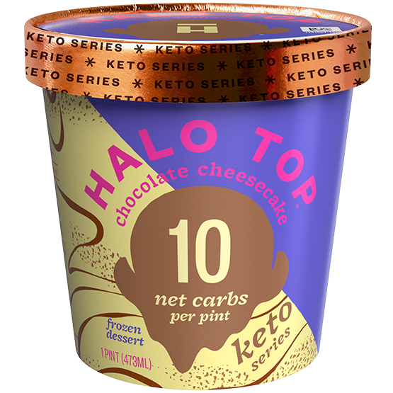 halo top keto chocolate cheesecake frozen dessert