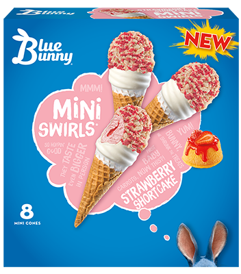 Strawberry Shortcake Ice Cream Bar - Blue Bunny - Blue Bunny