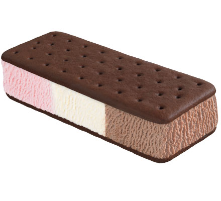 Image result for neapolitan ice cream sandwich