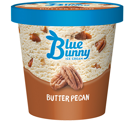 Butter Pecan Ice Cream - Flavors - Blue Bunny - Wells Foodservice