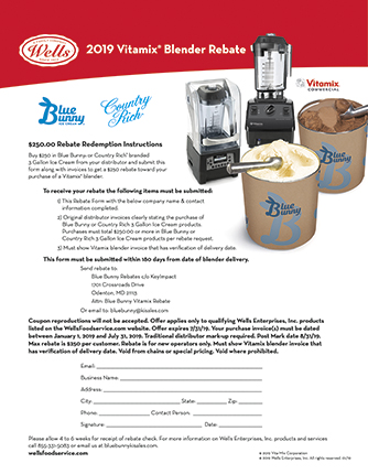 2019 Vitamix® Blender Rebate