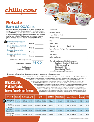 Chilly Cow® Ice Cream Rebate