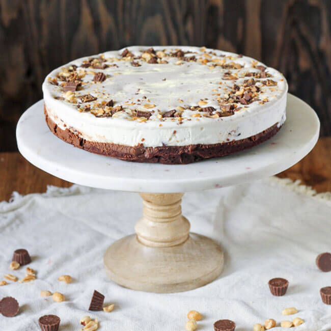 Bunny Tracks Ice Cream Brownie Pie