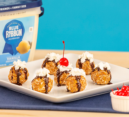 "No Fry" Fried<br />
Ice Cream Bites